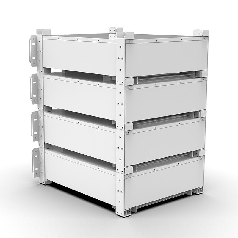 WERAN WRL-48100RW 51,2V 100Ah LiFePO4 stativbatteri (5,12kWh) – 8000 sykluser, CAN/RS485, stablebart hjem ESS