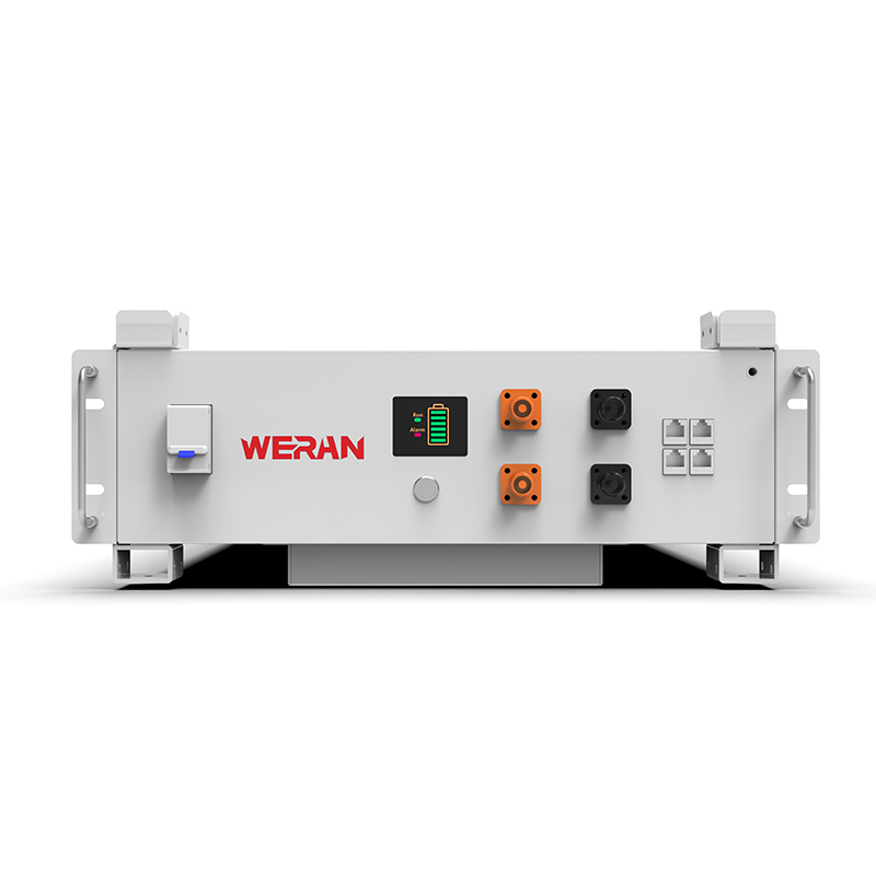 WERAN WRL-48100RW 51,2V 100Ah LiFePO4 stativbatteri (5,12kWh) – 8000 sykluser, CAN/RS485, stablebart hjem ESS