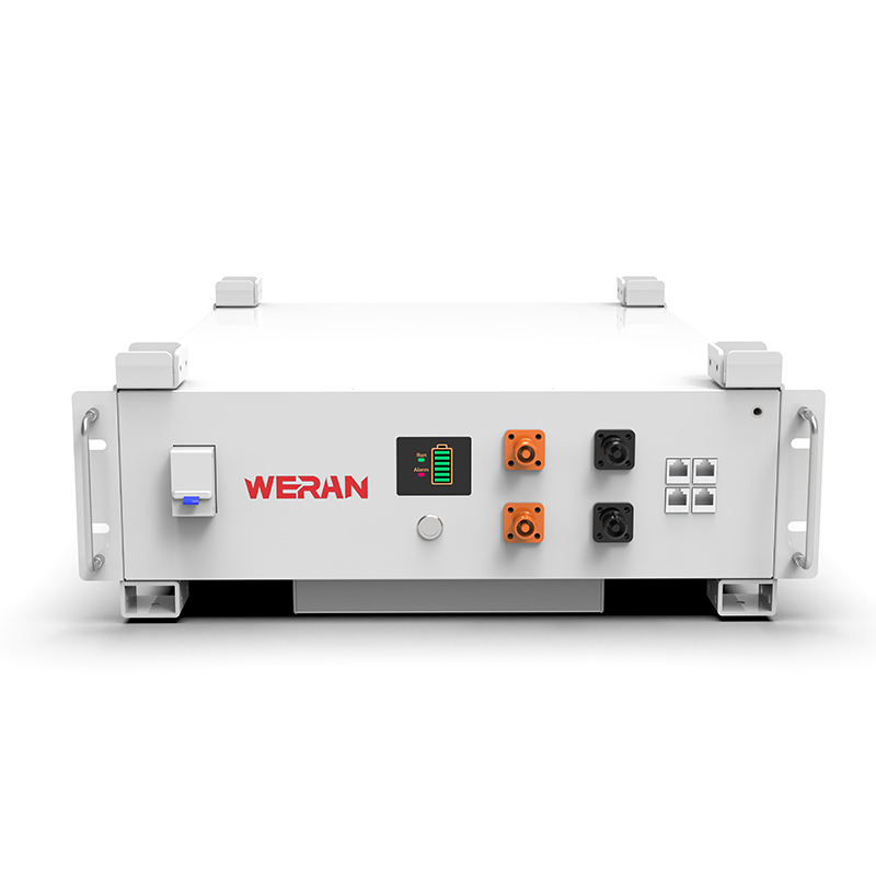 WERAN WRL-48100RW 51,2V 100Ah LiFePO4 stativbatteri (5,12kWh) – 8000 sykluser, CAN/RS485, stablebart hjem ESS