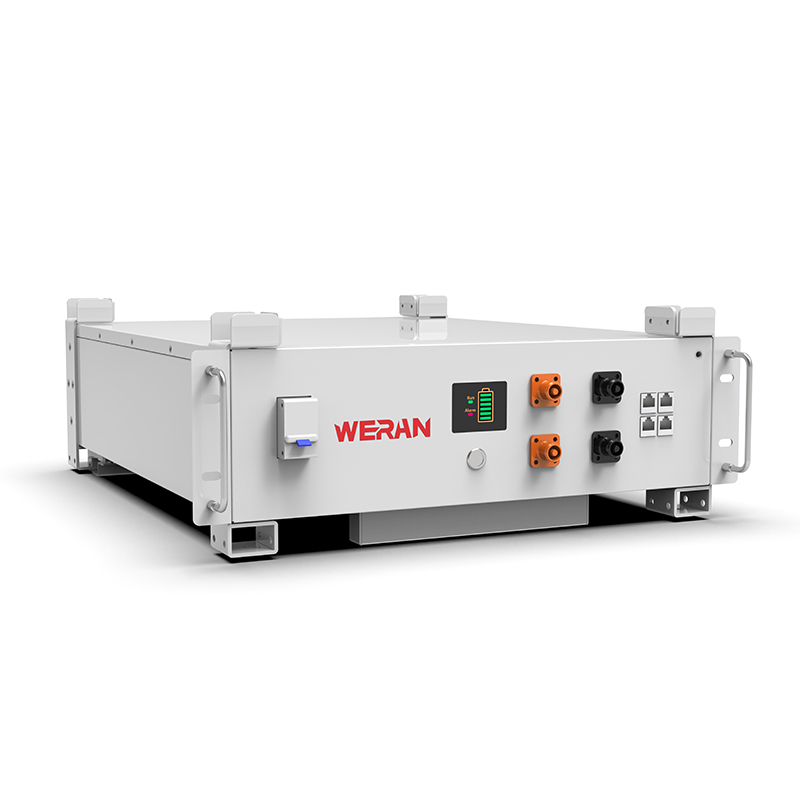 WERAN WRL-48100RW 51,2V 100Ah LiFePO4 stativbatteri (5,12kWh) – 8000 sykluser, CAN/RS485, stablebart hjem ESS