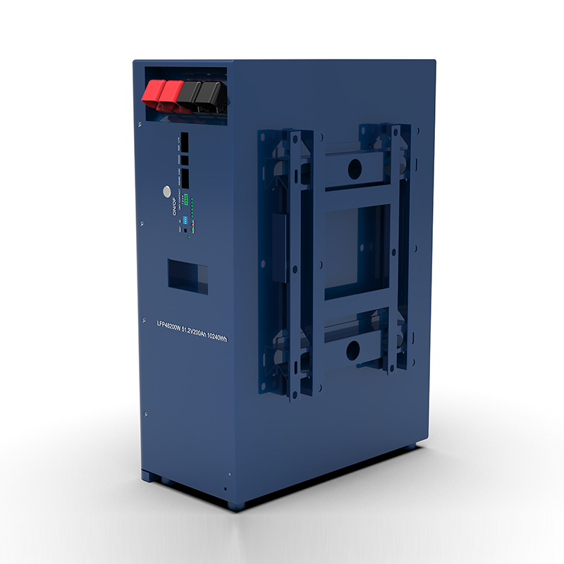 WERAN WRL-48100WB 51,2V 100Ah Veggmontert LiFePO4-batteri (5,12kWh) – IP65, 6000 sykluser, utendørs solcellelagring