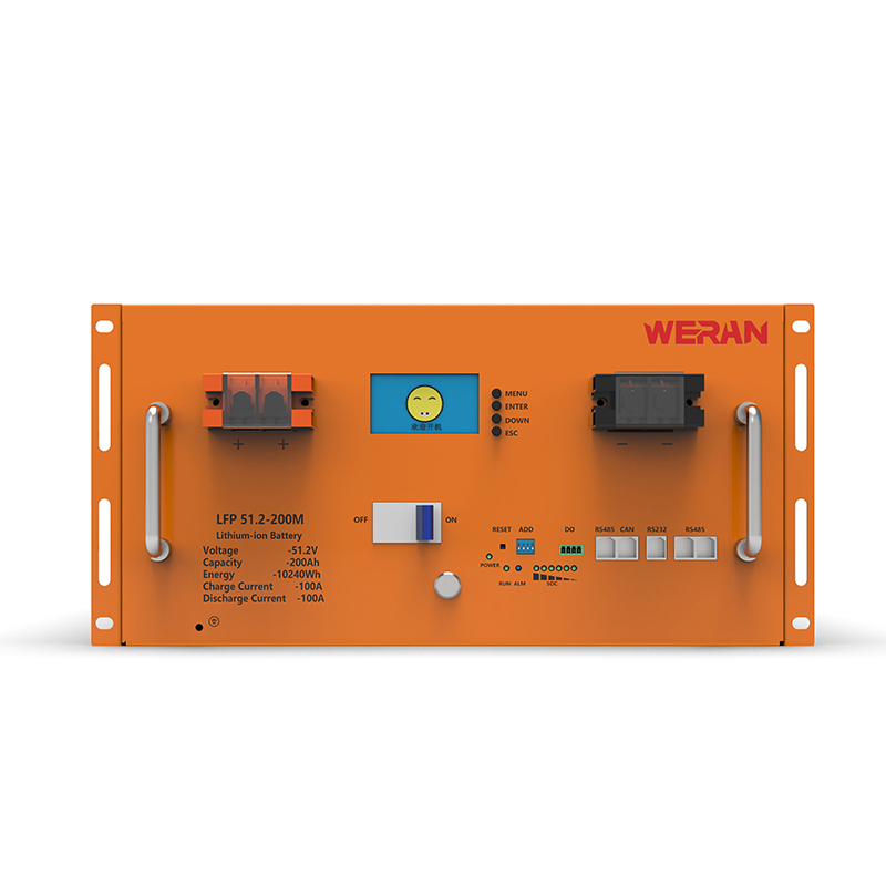 WERAN WRL-48200RO 51,2V 200Ah LiFePO4-stativbatteri (10,24kWh) – 8000 sykluser, høystrøm, modulær solenergilagring