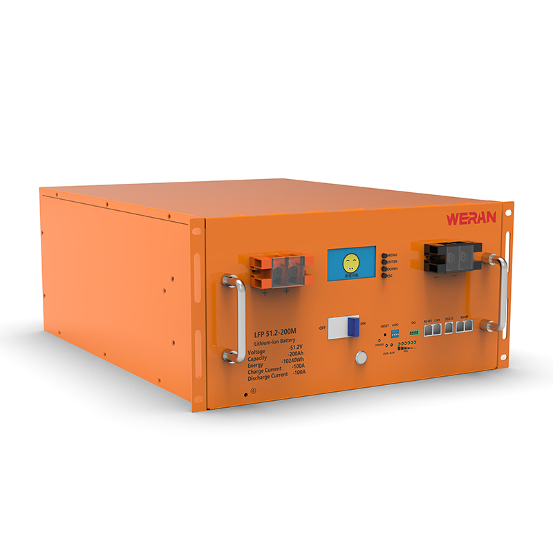 WERAN WRL-48200RO 51,2V 200Ah LiFePO4-stativbatteri (10,24kWh) – 8000 sykluser, høystrøm, modulær solenergilagring