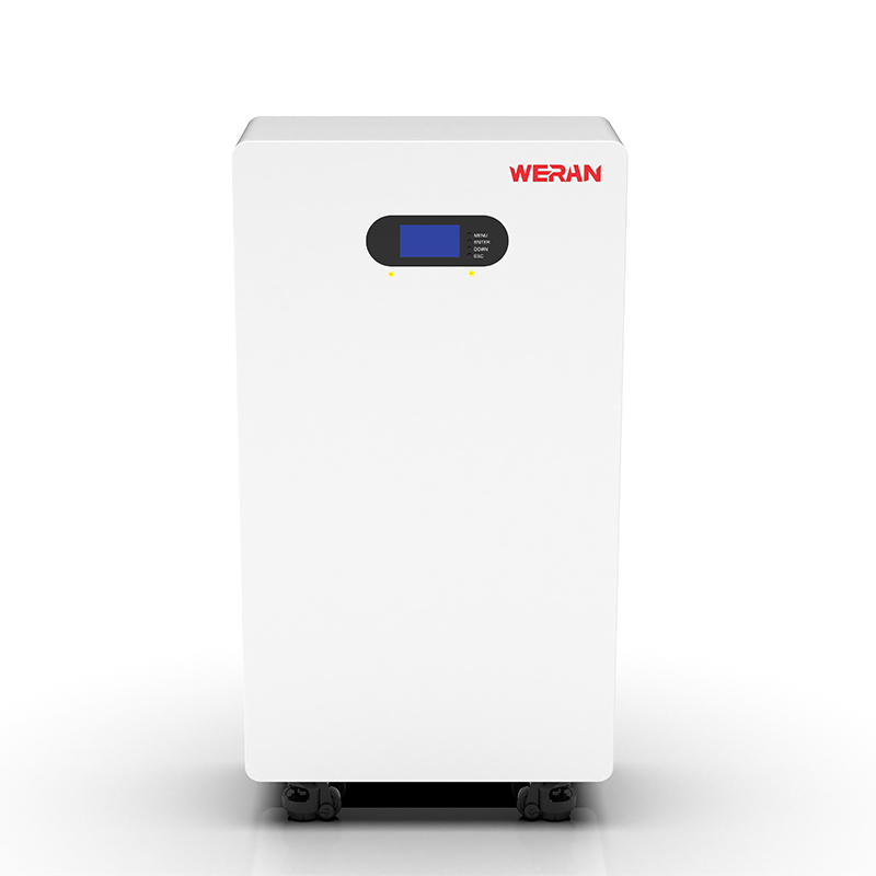 WERAN WRL-48200UW 51,2V 200Ah LiFePO4-batteri (10,24kWh) – IP65 hjul-/veggfeste, stablebar 48V solcellelagring
