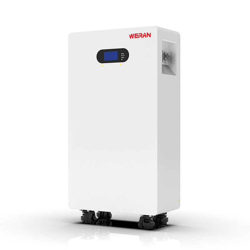 WERAN WRL-48200UW 51,2V 200Ah LiFePO4-batteri (10,24kWh) – IP65 hjul-/veggfeste, stablebar 48V solcellelagring