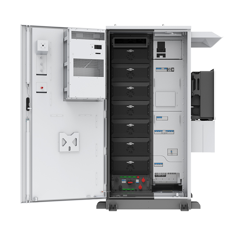 WERAN PTH 25-50kW 64,3-112,5kWh alt-i-ett C&I energilagringsskap – integrert solcellelagringssystem med hybrid inverter