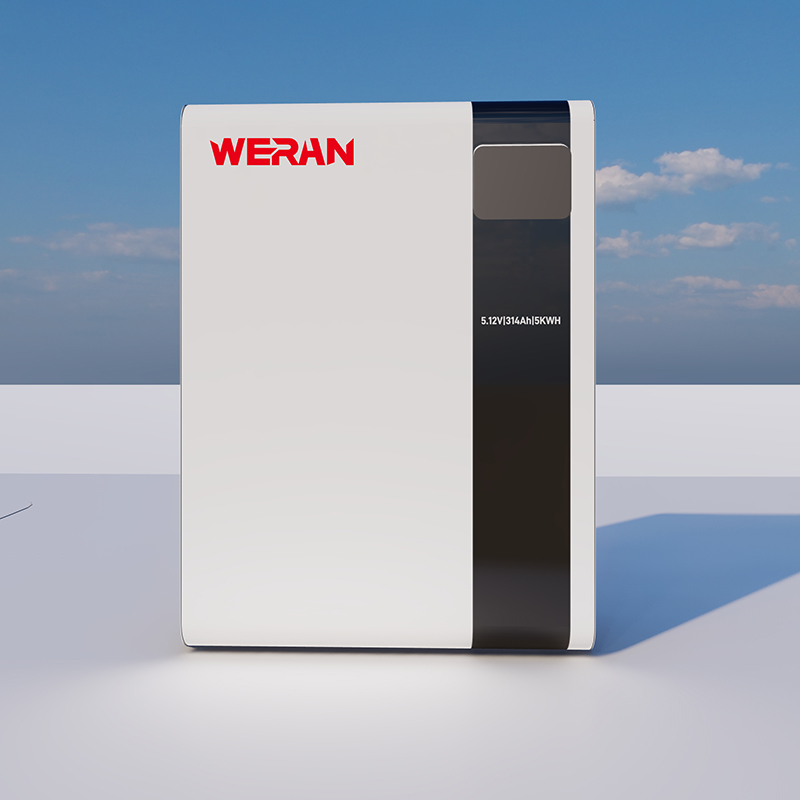 WERAN 51,2V 100Ah 5,12kWh Veggmontert LiFePO4-batteri for lagring av solenergi i boliger