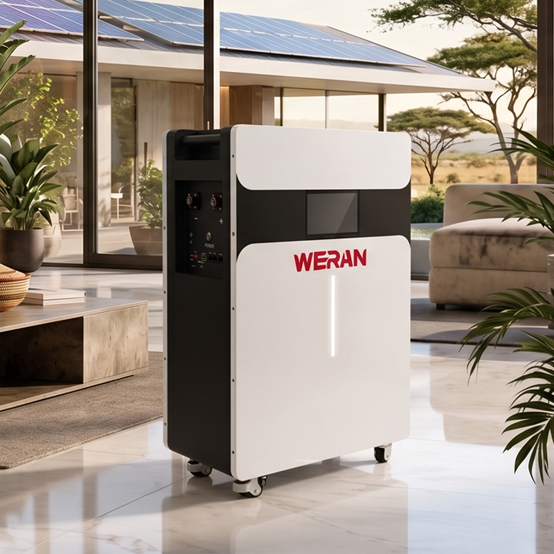 WERAN 51,2V 314Ah 16kWh rulletype LiFePO4 batteripakke for energilagring i hjemmet