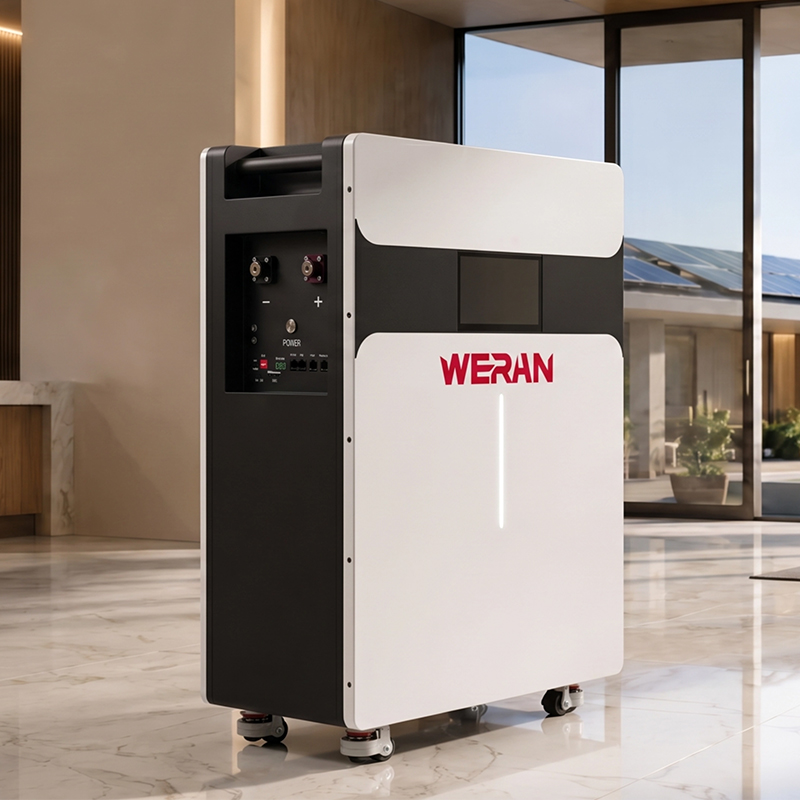 WERAN 51,2V 314Ah 16kWh rulletype LiFePO4 batteripakke for energilagring i hjemmet
